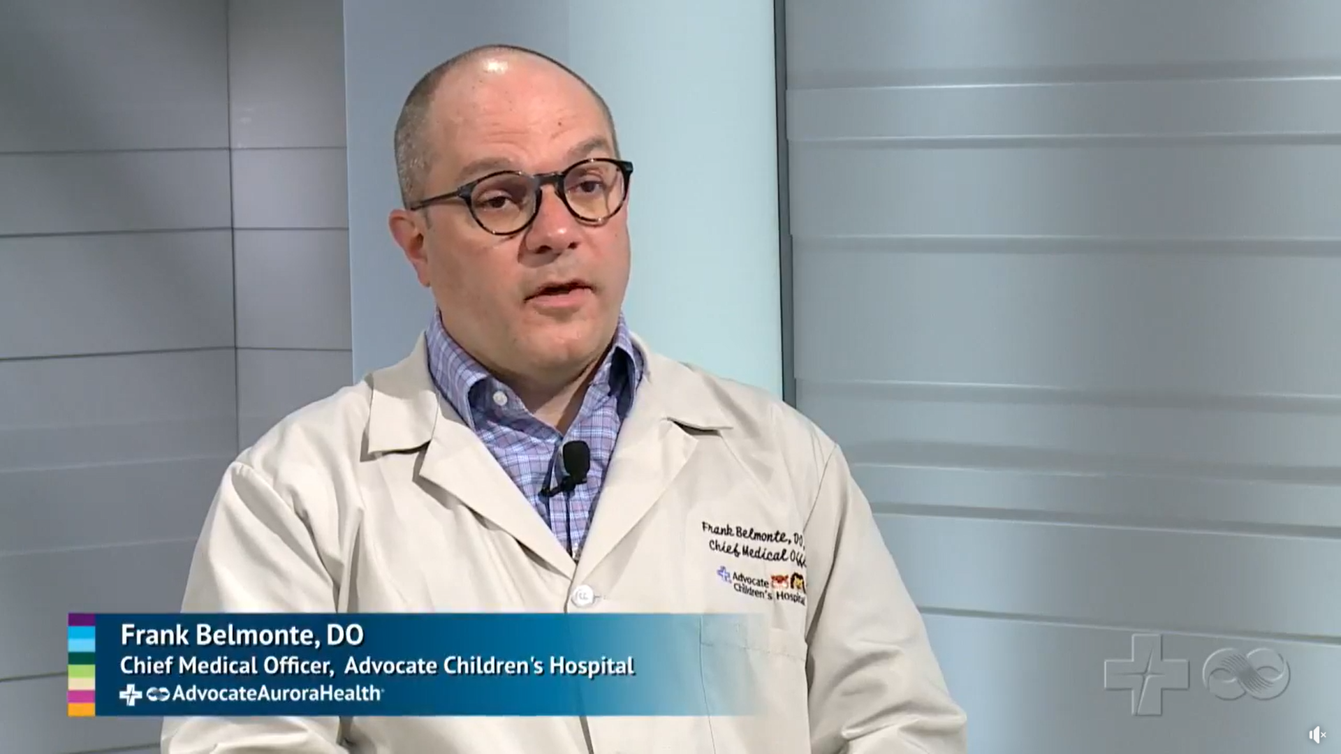 Dr. Frank Belmonte, chief medical officer, Advocate Children's Hospital.